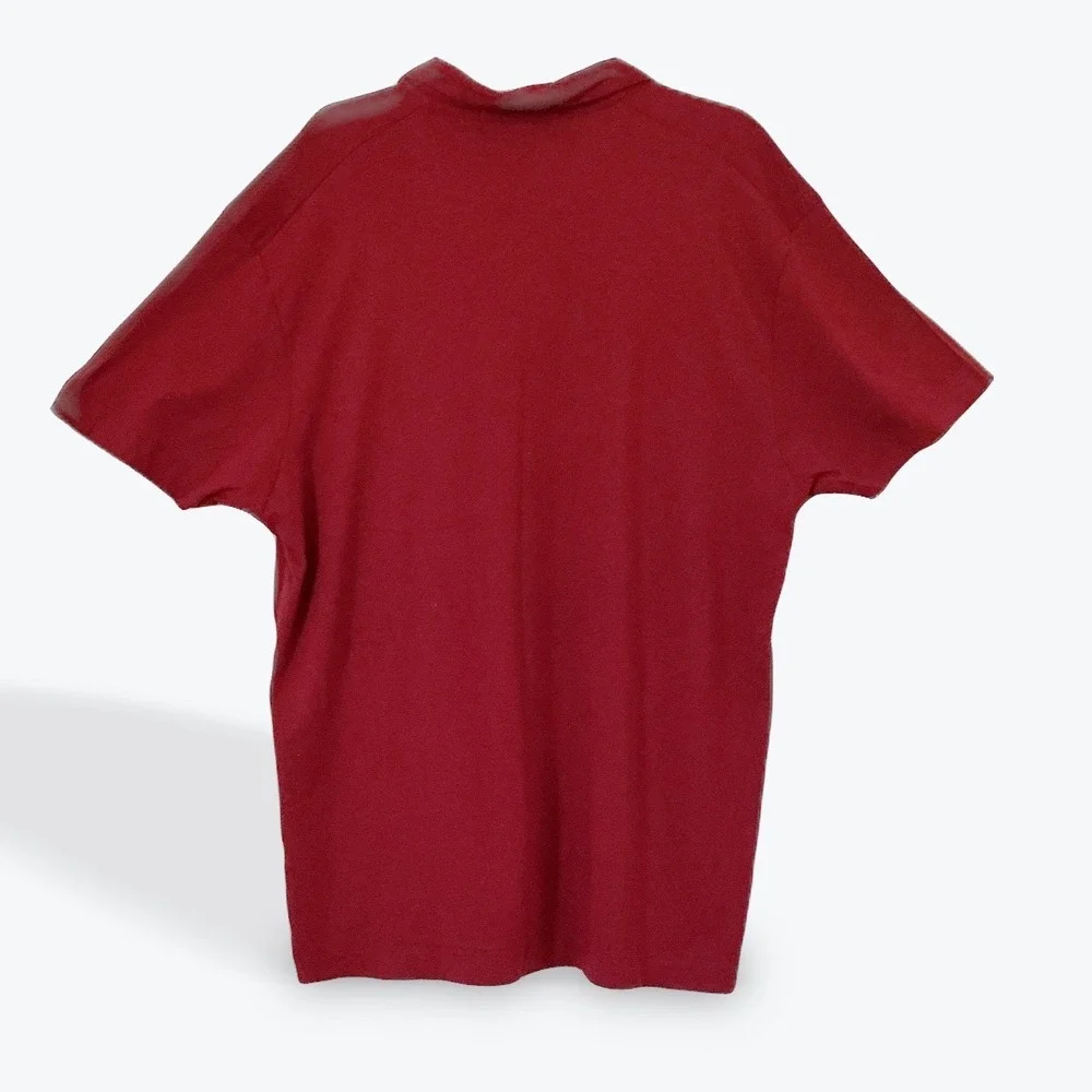 Banana Republic Mens XL Red Polo Shirt Short Sleeve Cotton Rayon Stretch NWT